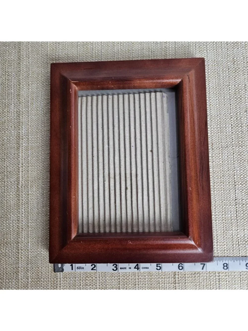 Wood Picture Frame 5x7 Tabletop Easel Back Minimalist Classic Warm Decor